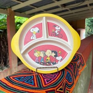 Peanuts Snoopy Divided Kids Plate Replacement‎ Dinnerware